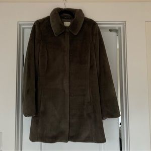 Anthropologie fur coat